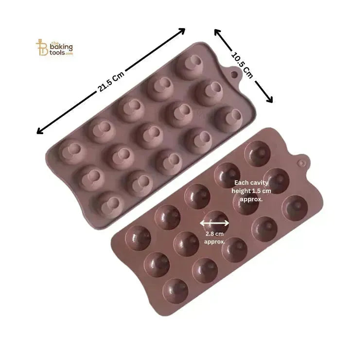 Eyeball Dome Shape Silicone Chocolate Mould - thebakingtools.com